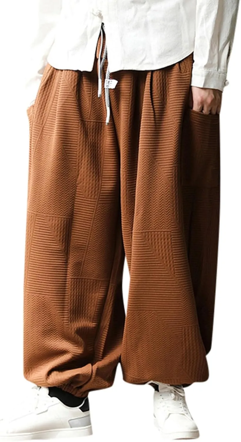 2023 Men's Baggy Sweatpants Plus Size Lightweight Joggers Stylish Hiking Pants Track Running Workout Trousers Soft Sweatpant