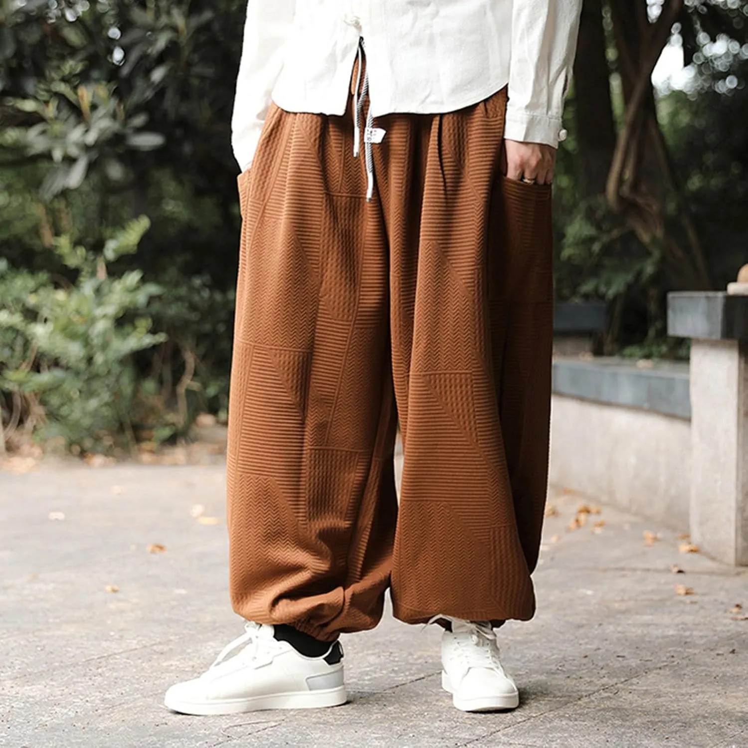 2023 Men's Baggy Sweatpants Plus Size Lightweight Joggers Stylish Hiking Pants Track Running Workout Trousers Soft Sweatpant