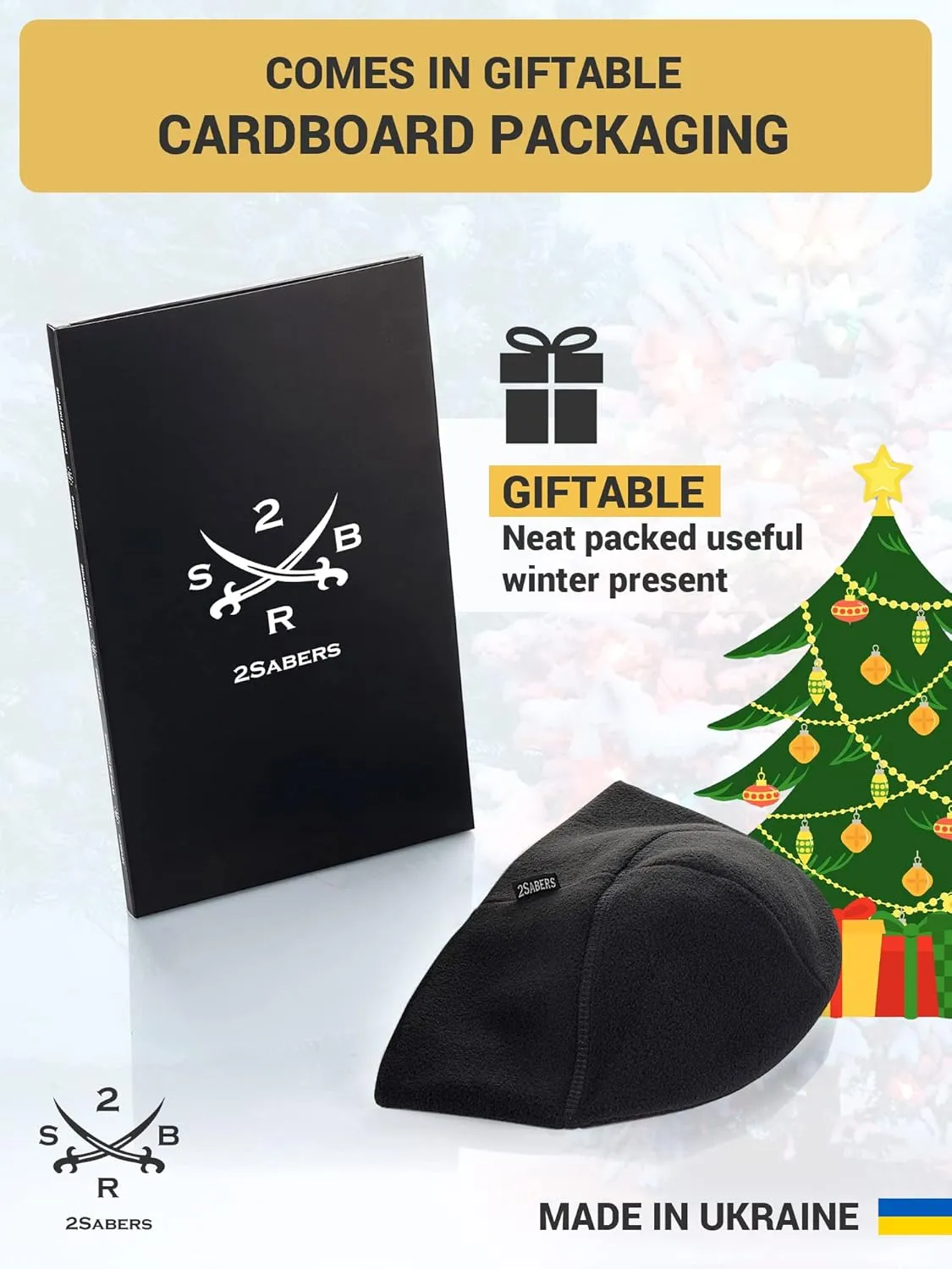 2SBR 2SABERS Fleece Winter Beanie with Visor - Men Women - Earflap Brim Skull Watch Cap Hat