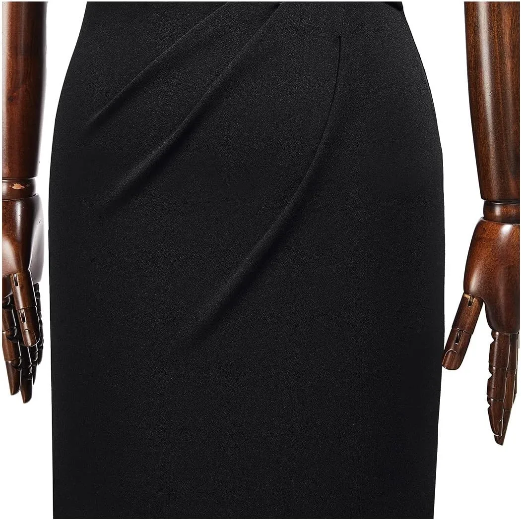 AISIZE Women's Classic Keyhole Neck Wrap Cocktail Party Sheath Dress