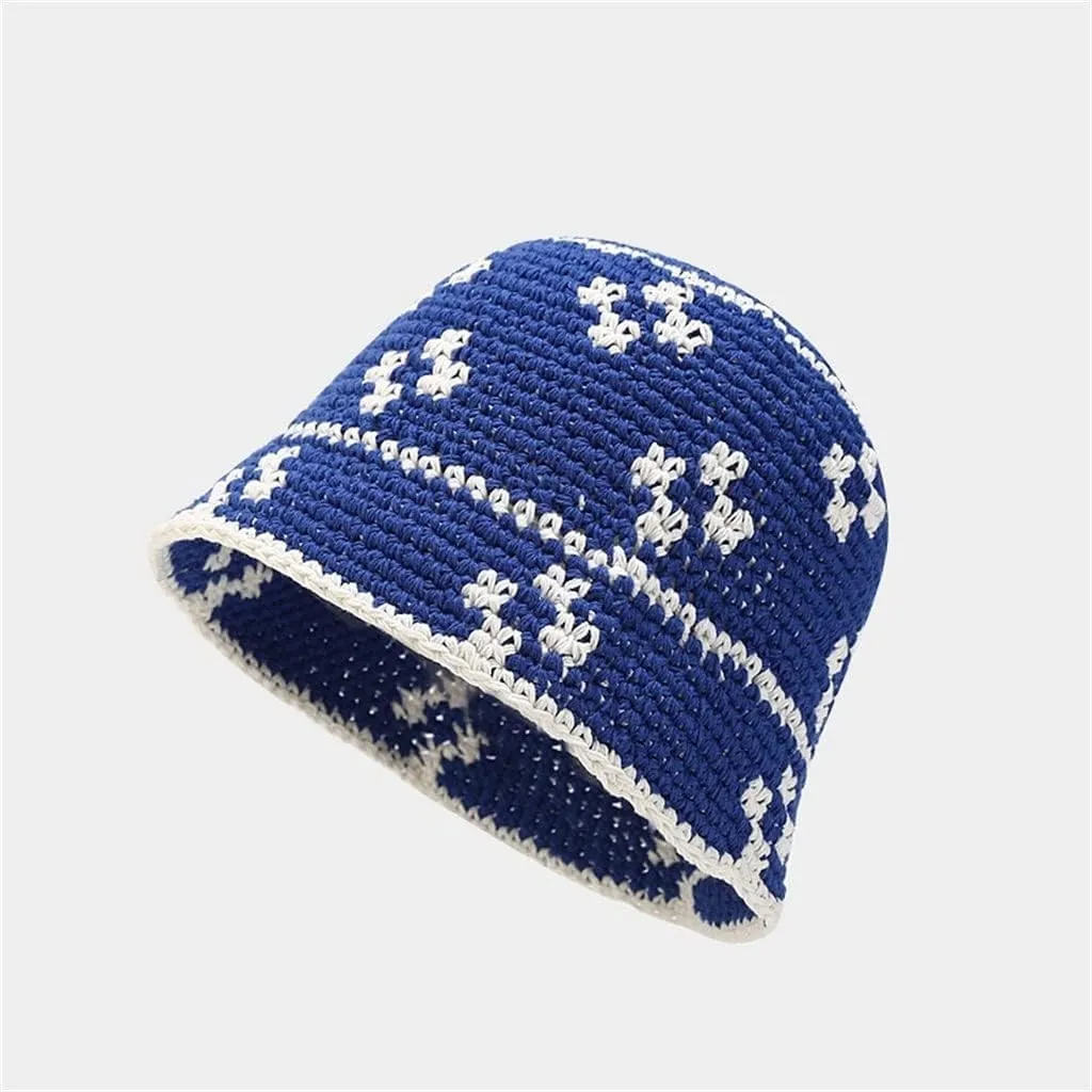 Beach Foldable Hats for Women Lady Hepburn Large Brim Bucket Hat Floppy Wide Brim Black White Sun Cap