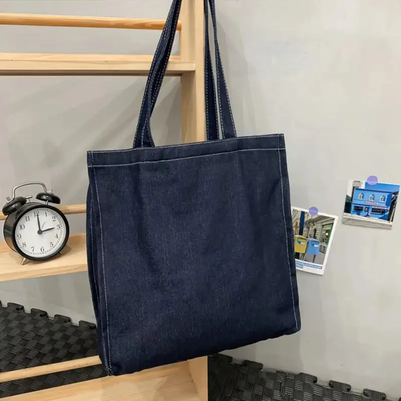 Denim bag large capacity tote bag