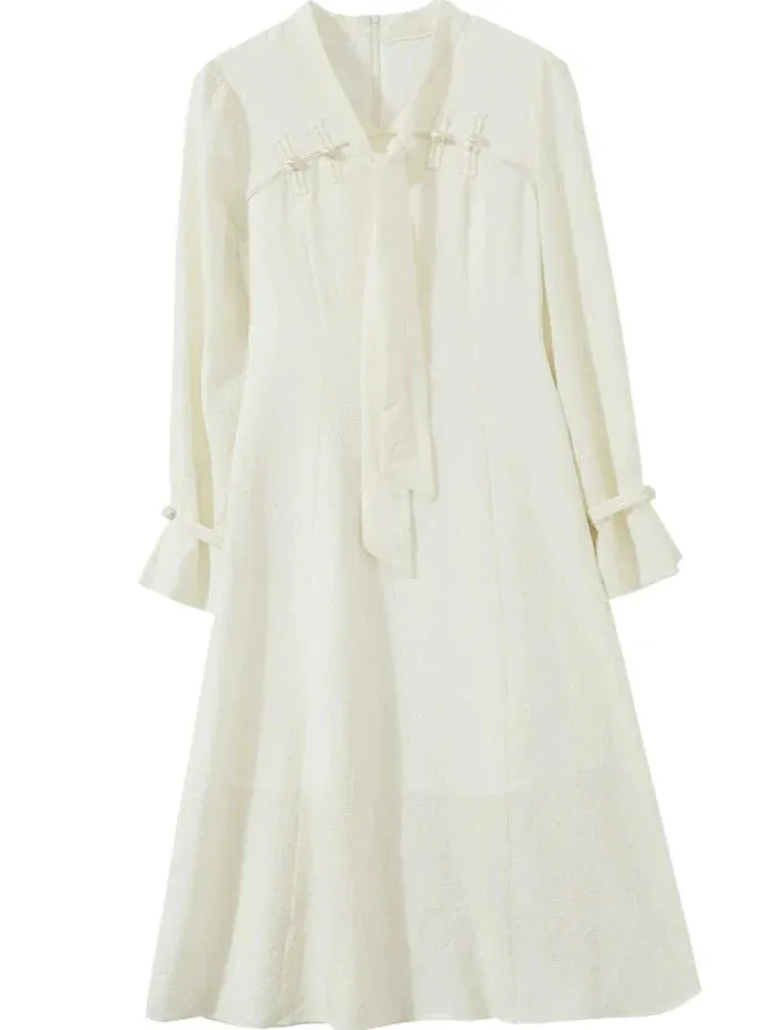 Dress Girly French Retro Pure