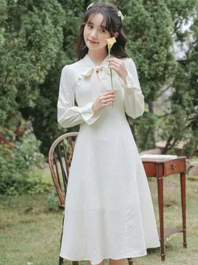 Dress Girly French Retro Pure