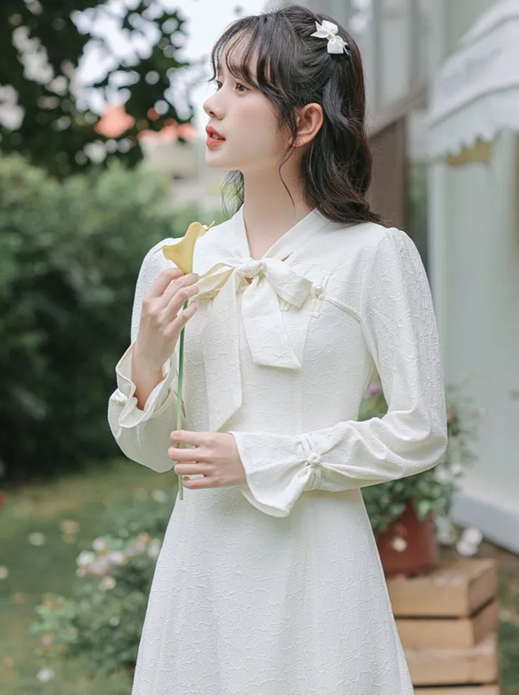 Dress Girly French Retro Pure