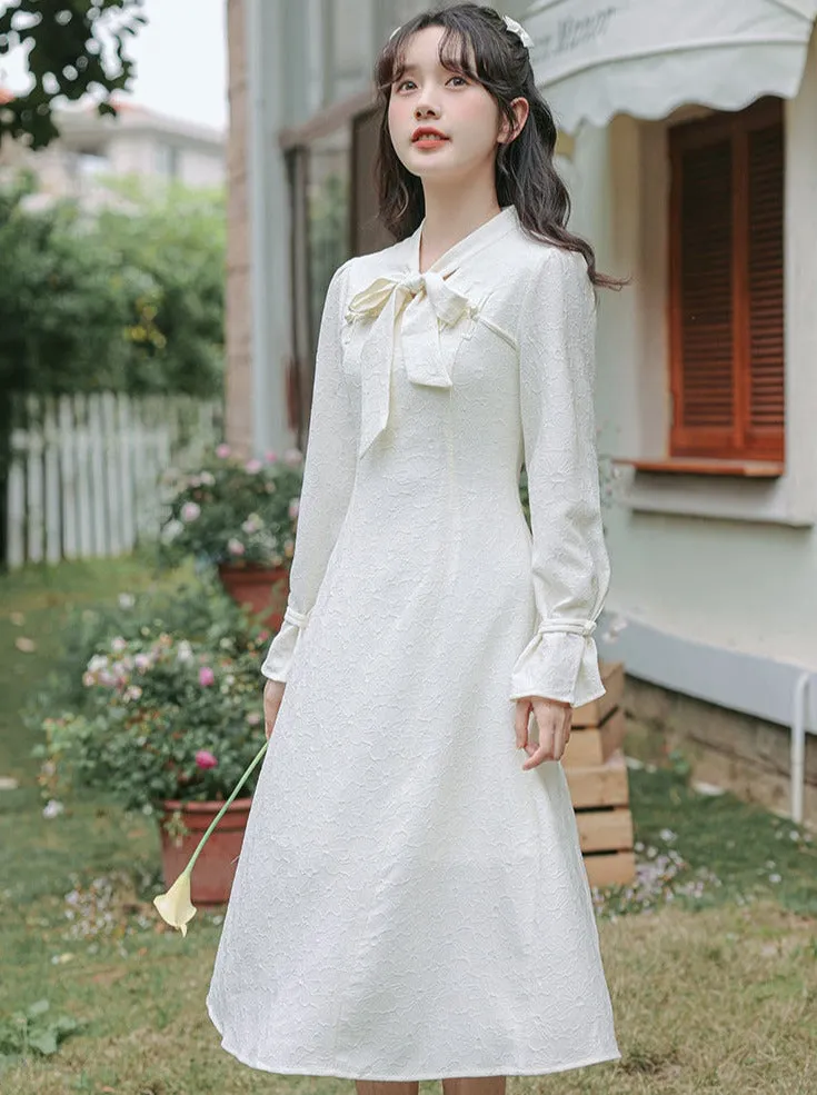 Dress Girly French Retro Pure