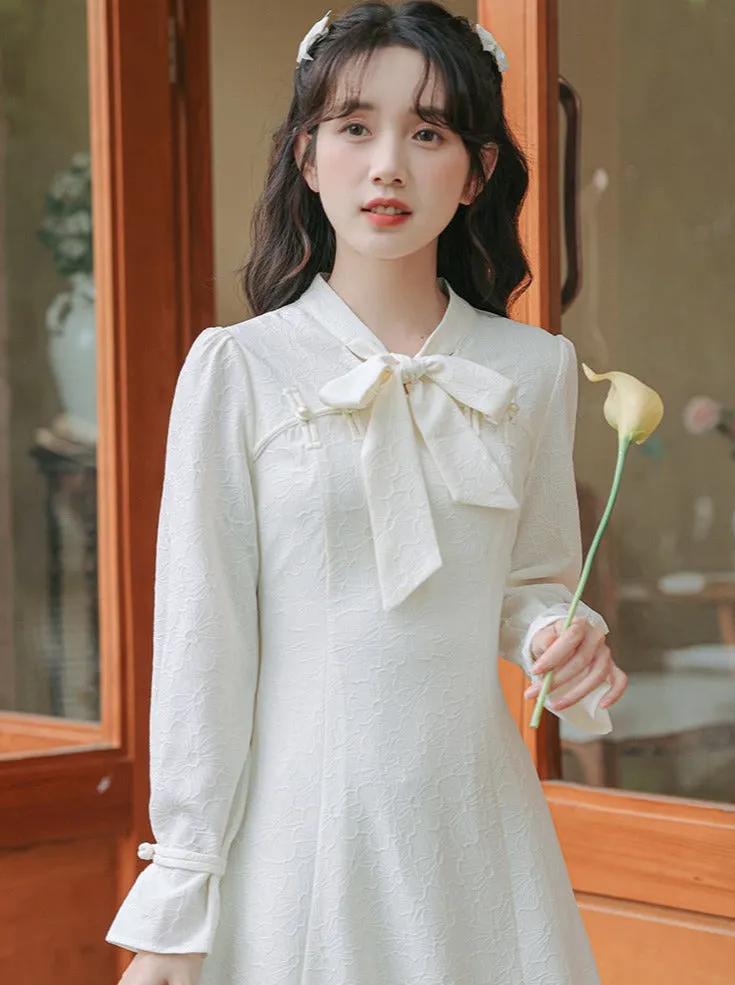 Dress Girly French Retro Pure