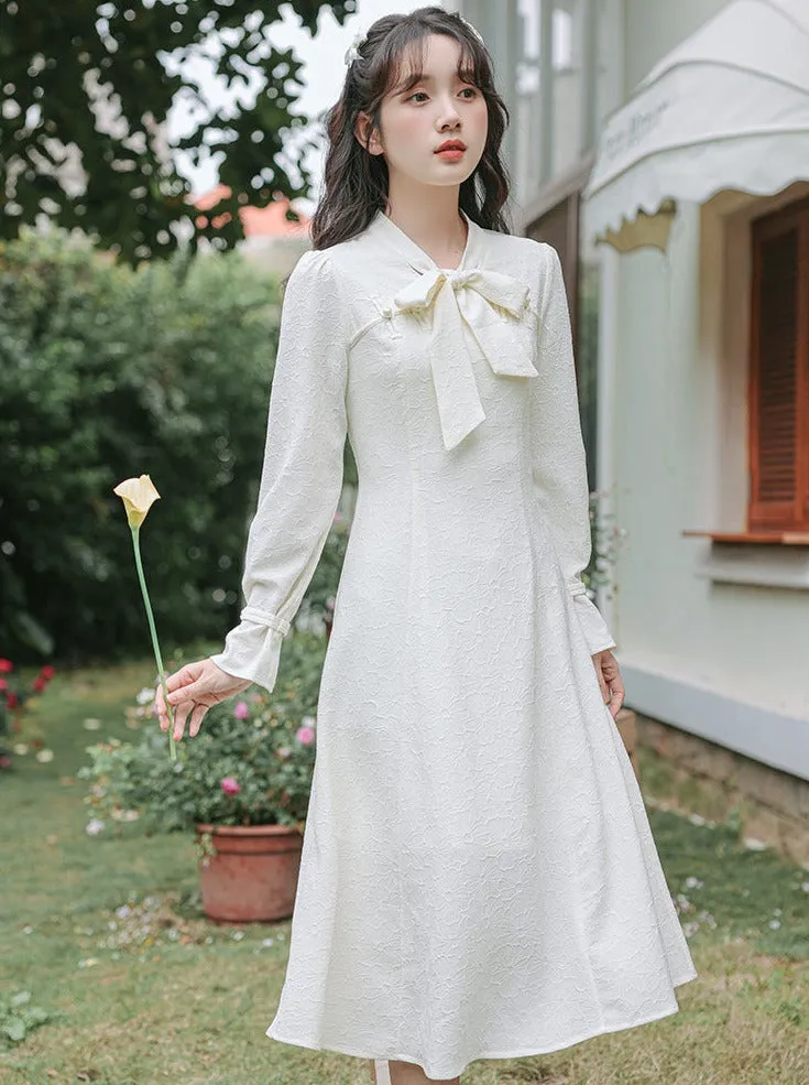 Dress Girly French Retro Pure
