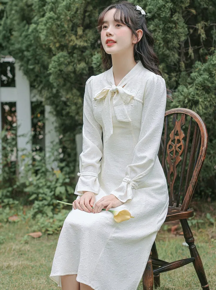 Dress Girly French Retro Pure