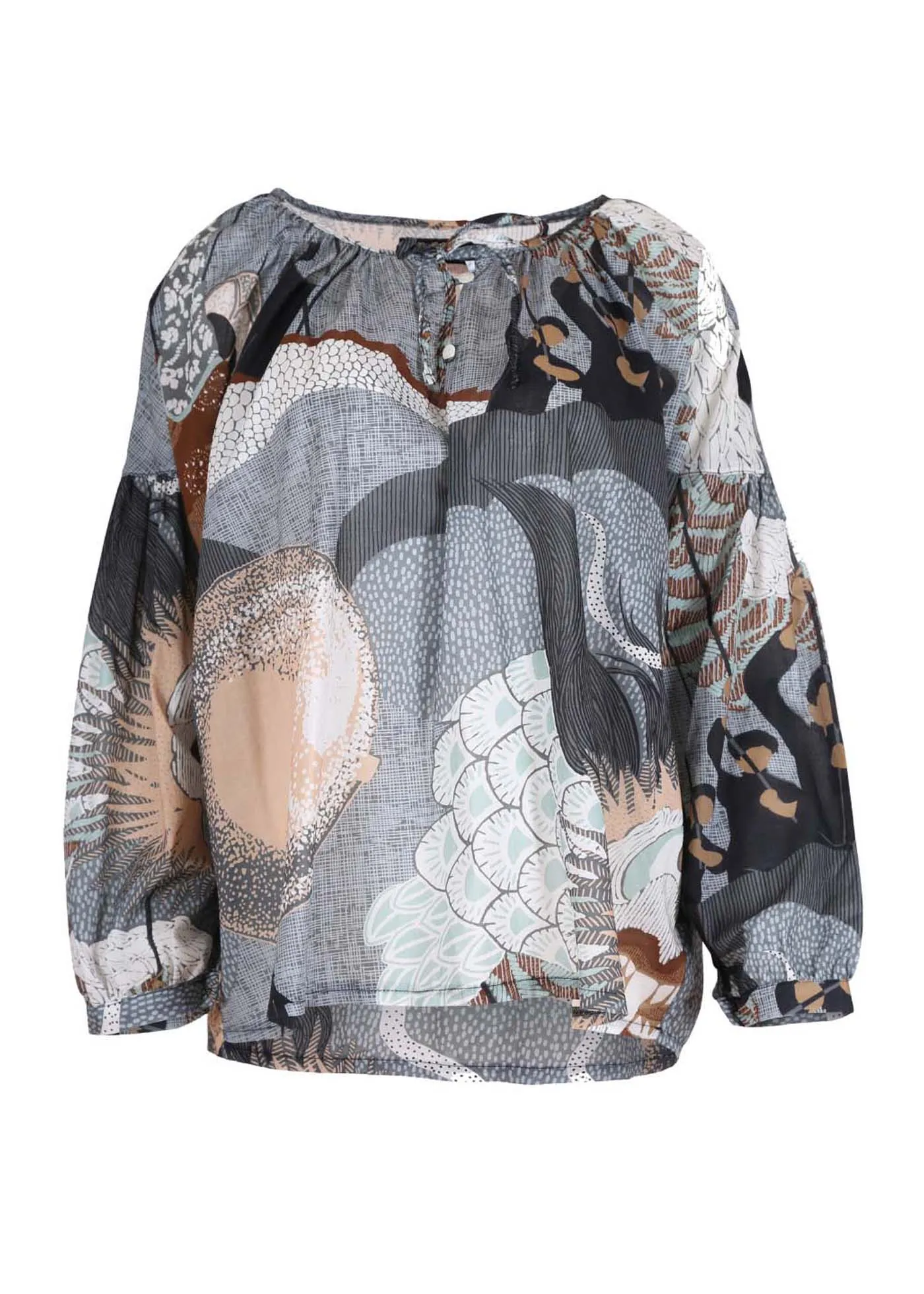Festival Leila Blouse Caramel in Cotton