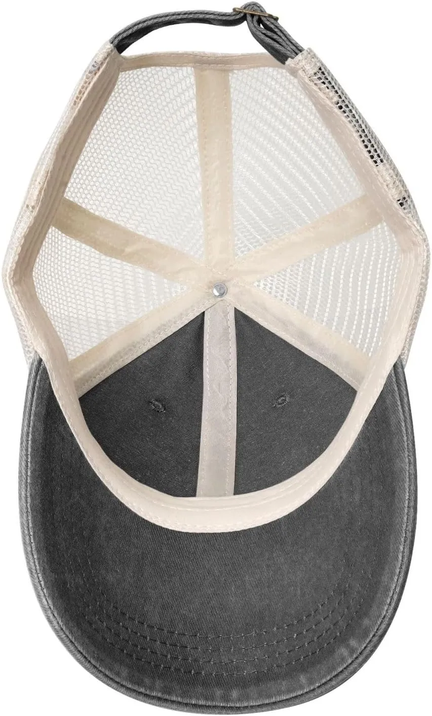 Flag of Georgia (U.S. State) Baseball Cap Women Men Mesh-Back Hat Retro Trucker Hats Sun Hat