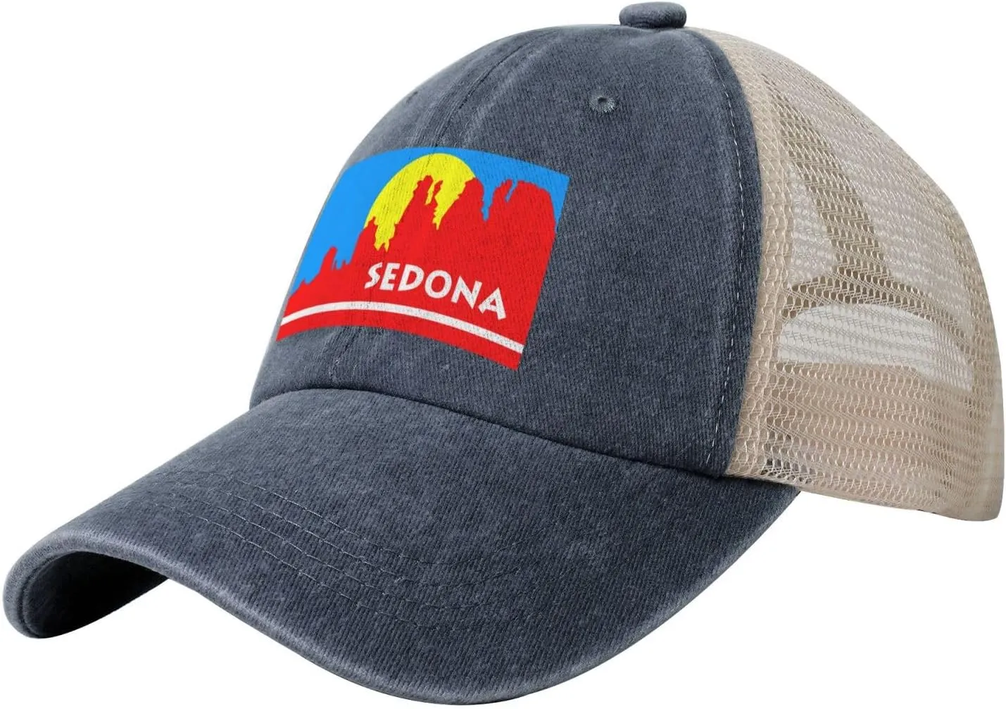 Flag of Sedona, Arizona Baseball Cap Women Men Mesh-Back Hat Retro Trucker Hats Sun Hat