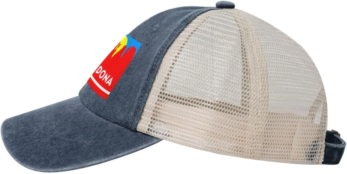 Flag of Sedona, Arizona Baseball Cap Women Men Mesh-Back Hat Retro Trucker Hats Sun Hat