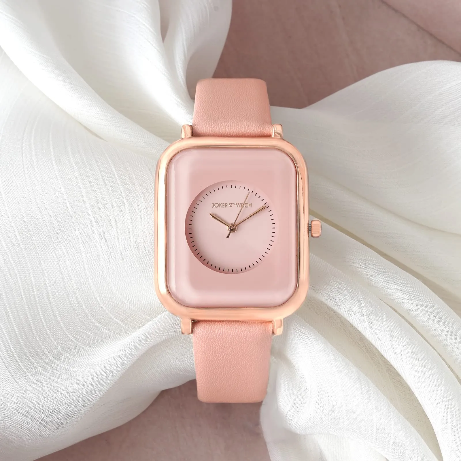 Joker & Witch Utopia All Pink PU Strap Watch