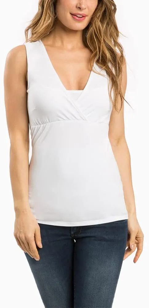 Maternity Nursing Top Summer Casual Pregnancy Breastfeeding Vest Sleeveless V Neck T Shirt Breathable Pregnant Blouse