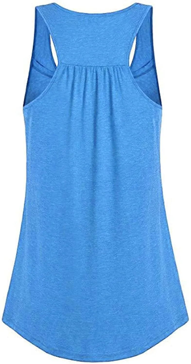 Maternity Tank Dress Loose Sleeveless Dresses Casual Ruched Top Dress Breast-Feeding Dress for Pregnant Women