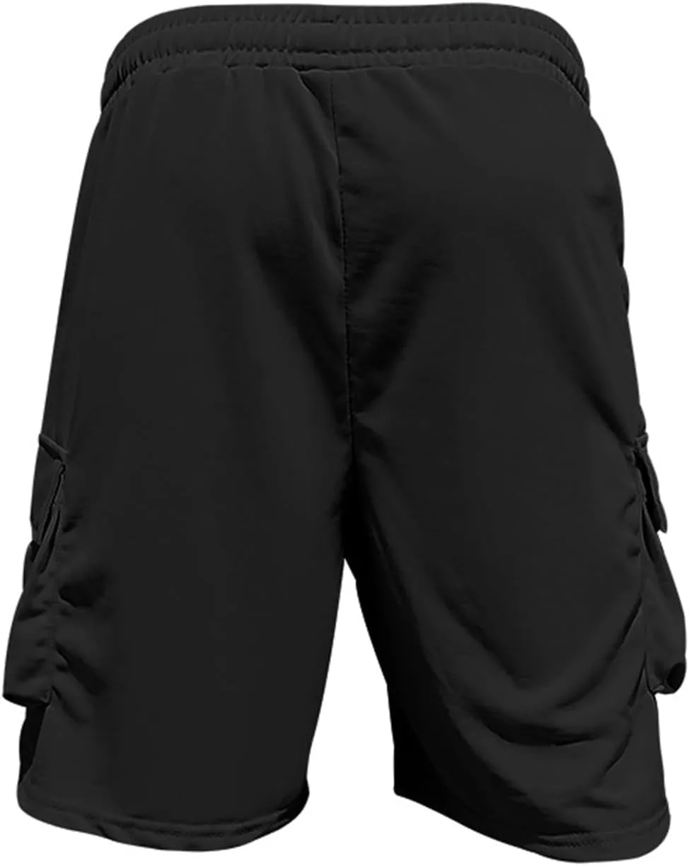 Mens Summer Solid T Shirt Cargo Shorts 2 Piece Set Beach Outfits Slim Casual Breathable Tracksuit