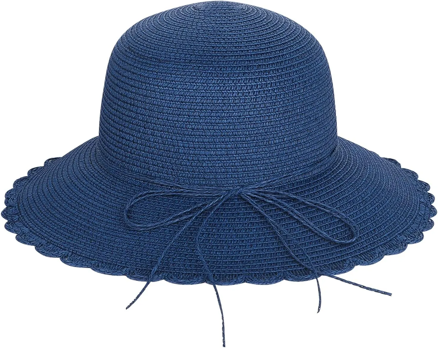 Women Wide Brim Straw Summer Hat UV Protection Sun Hat Packable Travel Bowknot Beach Hat Elegant Bucket Sun Hat