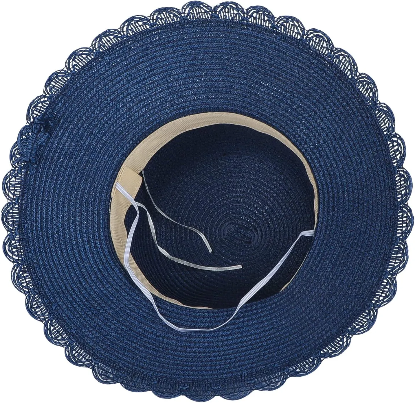Women Wide Brim Straw Summer Hat UV Protection Sun Hat Packable Travel Bowknot Beach Hat Elegant Bucket Sun Hat